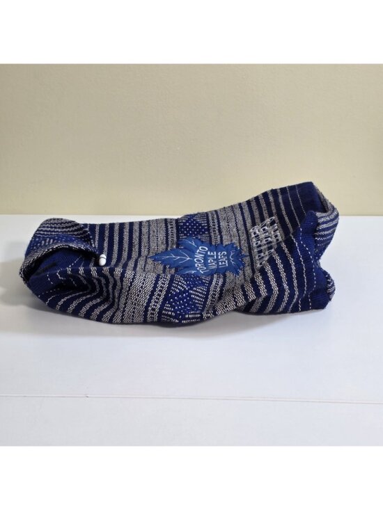 Vintage Toronto Maple Leafs Woven Baja Backpack Rucksack Drawstring Toggle Close main image 9